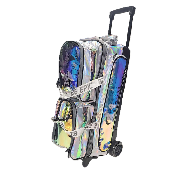 Epic 3 Ball Triple Luminous Silver Holo Bowling Bag