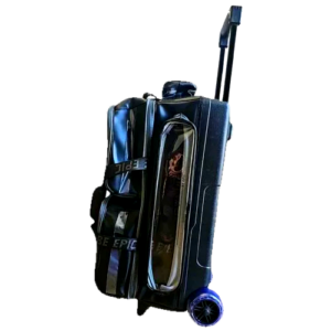 Epic 3 Ball Triple Luminous Black Clear Pocket Bowling Bag