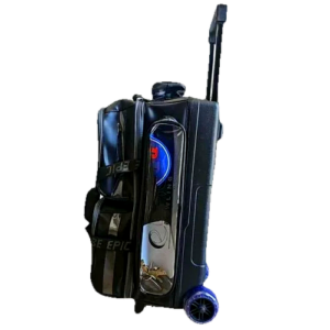 Epic 3 Ball Triple Luminous Black Clear Pocket Bowling Bag