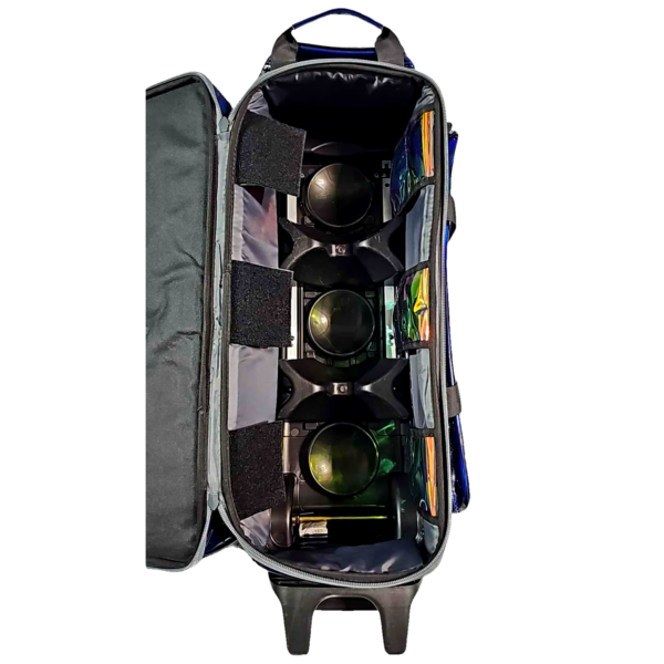 Epic 3 Ball Triple Luminous Black Clear Pocket Bowling Bag
