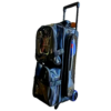 Epic 3 Ball Triple Luminous Black Clear Pocket Bowling Bag