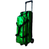 Epic 3 Ball Flash Triple Tote Emerald Green Holo With Removeable Pouch Bowling Bag