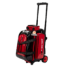 Genesis Sleek Gloss 2 Ball Double Roller Black Red Bowling Bag