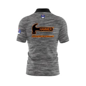 Alternative view of Hammer Black Heather Xpress Ship Rocket Bowling Jersey