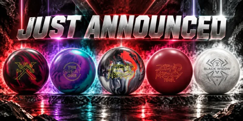 Just announced: five new Hammer and Ebonite bowling balls for September 2026, Turbo X Pearl, The Great One, Zero Mercy Hybrid, Zero Mercy Tour, and Black Widow Spare+