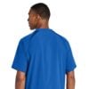 CoolWick Short Sleeve 1/2-Zip Bowling Jacket back - True Royal