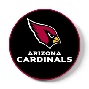 KR Strikeforce NFL Arizona Cardinals round rubber bowling shammy, embossed team logo