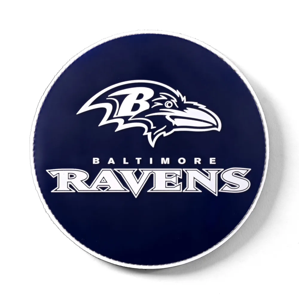 KR Strikeforce NFL Baltimore Ravens round rubber bowling shammy, embossed team logo