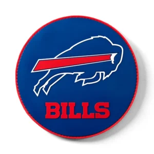 KR Strikeforce NFL Buffalo Bills round rubber bowling shammy, embossed team logo