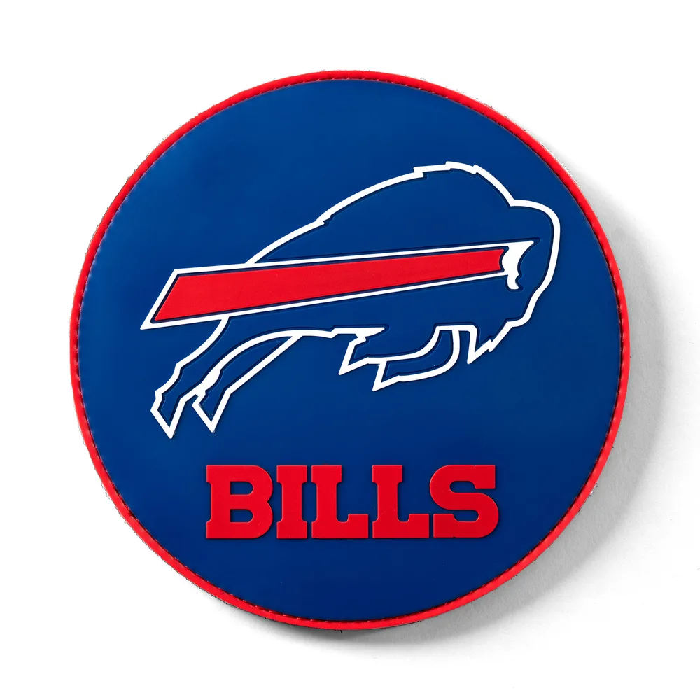KR Strikeforce NFL Buffalo Bills round rubber bowling shammy, embossed team logo