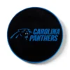 KR Strikeforce NFL Carolina Panthers round rubber bowling shammy, embossed team logo