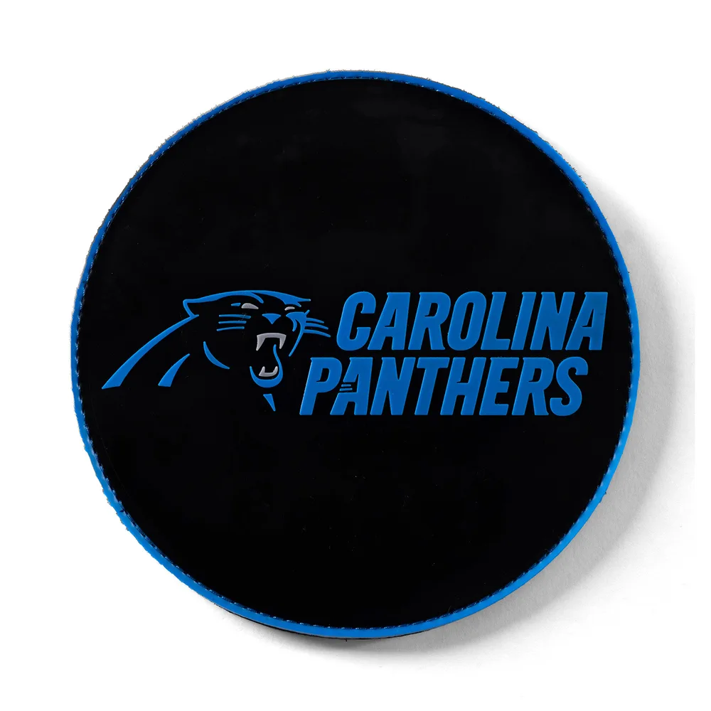 KR Strikeforce NFL Carolina Panthers round rubber bowling shammy, embossed team logo