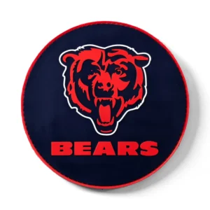 KR Strikeforce NFL Chicago Bears round rubber bowling shammy, embossed team logo