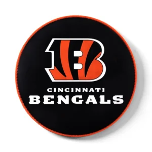 KR Strikeforce NFL Cincinnati Bengals round rubber bowling shammy, embossed team logo