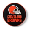 KR Strikeforce NFL Cleveland Browns round rubber bowling shammy, embossed team logo
