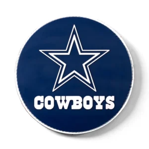 KR Strikeforce NFL Dallas Cowboys round rubber bowling shammy, embossed team logo