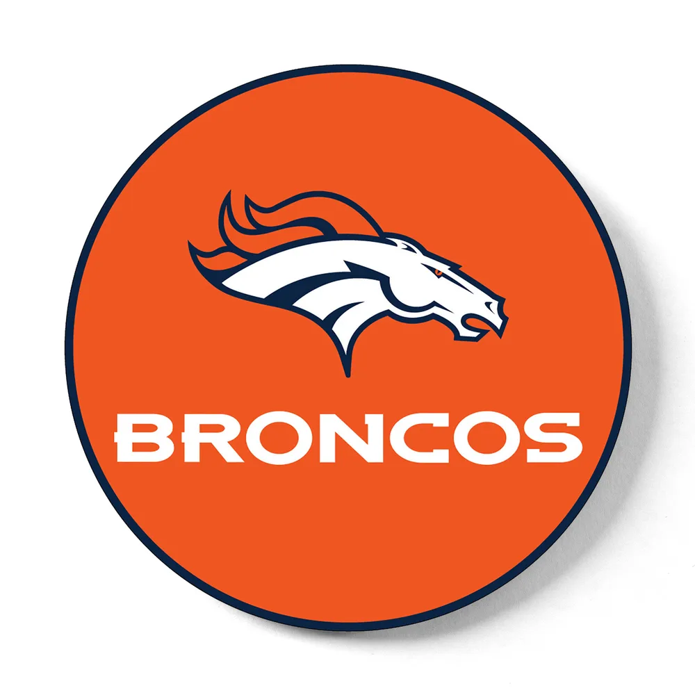 KR Strikeforce NFL Denver Broncos round rubber bowling shammy, embossed team logo