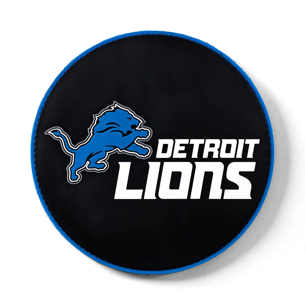 KR Strikeforce NFL Detroit Lions round rubber bowling shammy, embossed team logo