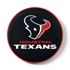 KR Strikeforce NFL Houston Texans round rubber bowling shammy, embossed team logo