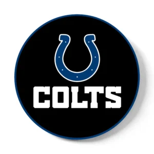KR Strikeforce NFL Indianapolis Colts round rubber bowling shammy, embossed team logo