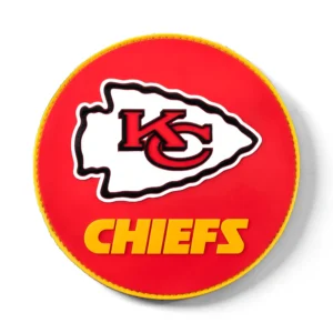 KR Strikeforce NFL Kansas City Chiefs round rubber bowling shammy, embossed team logo