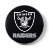 KR Strikeforce NFL Las Vegas Raiders round rubber bowling shammy, embossed team logo
