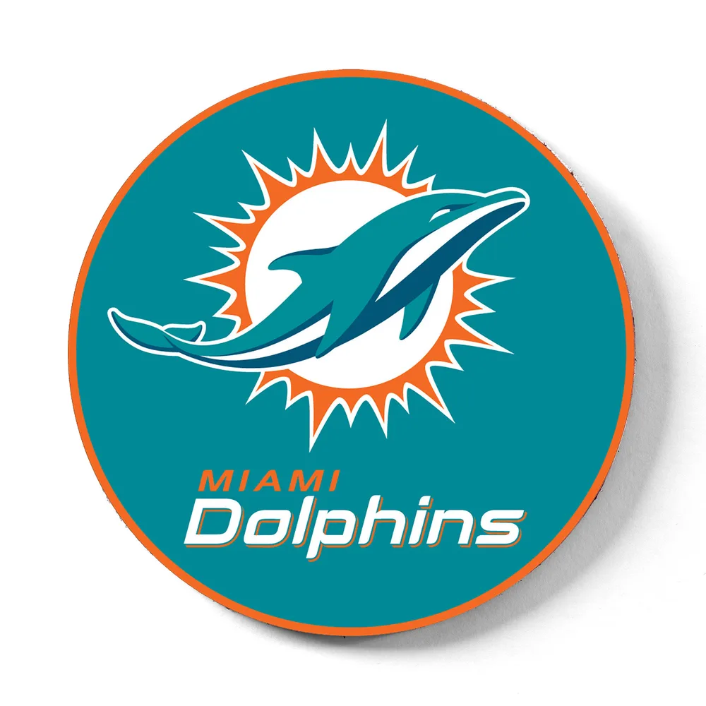 KR Strikeforce NFL Miami Dolphins round rubber bowling shammy, embossed team logo