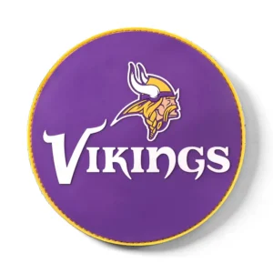 KR Strikeforce NFL Minnesota Vikings round rubber bowling shammy, embossed team logo