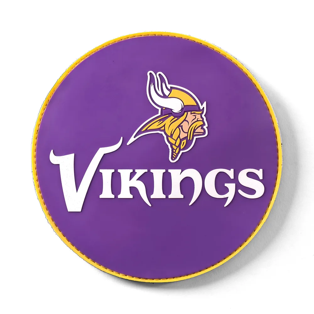 KR Strikeforce NFL Minnesota Vikings round rubber bowling shammy, embossed team logo