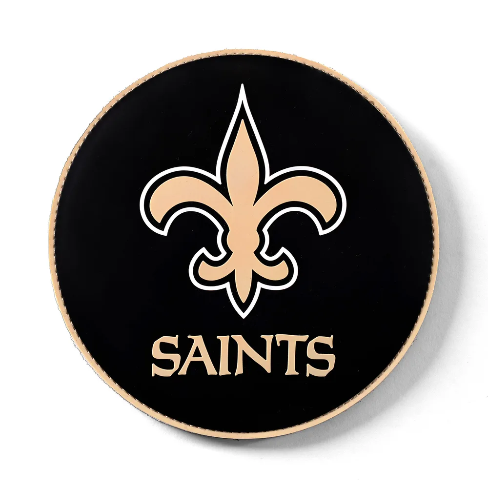 KR Strikeforce NFL New Orleans Saints round rubber bowling shammy, embossed team logo