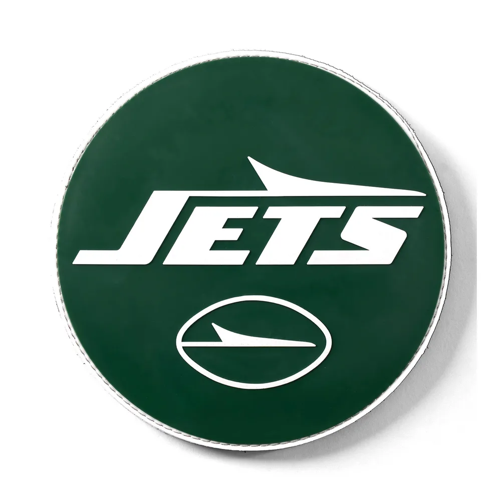 KR Strikeforce NFL New York Jets round rubber bowling shammy, embossed team logo
