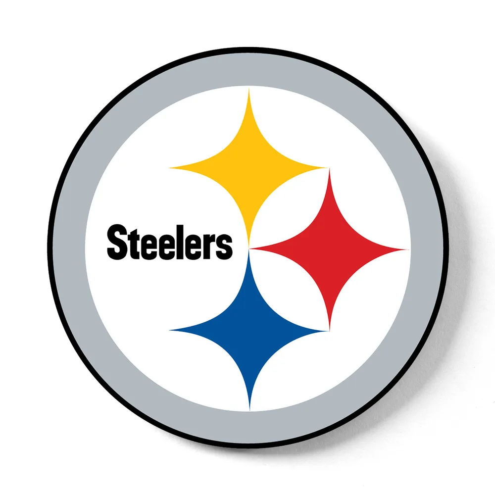 KR Strikeforce NFL Pittsburgh Steelers round rubber bowling shammy, embossed team logo