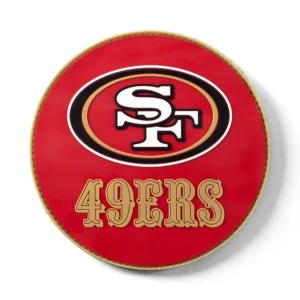 KR Strikeforce NFL San Francisco 49ers round rubber bowling shammy, embossed team logo