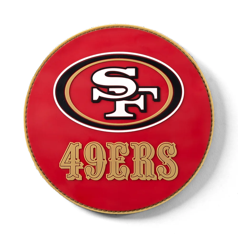 KR Strikeforce NFL San Francisco 49ers round rubber bowling shammy, embossed team logo