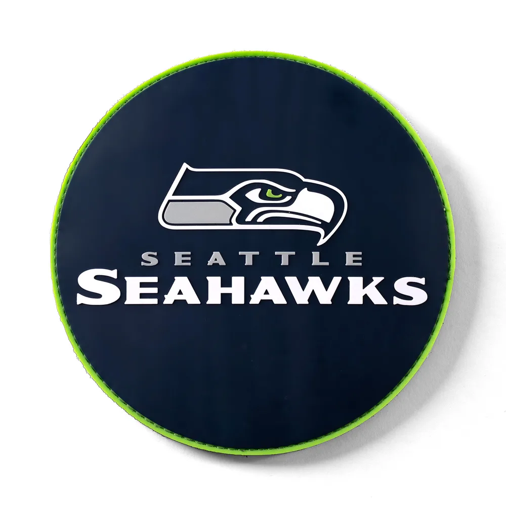 KR Strikeforce NFL Seattle Seahawks round rubber bowling shammy, embossed team logo