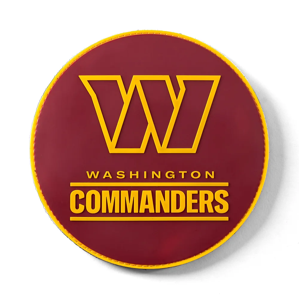 KR Strikeforce NFL Washington Commanders round rubber bowling shammy, embossed team logo