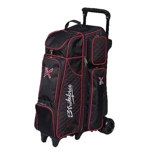 KR Strikeforce Royal Flush 4 x 4 Roller Black Red Bowling Bag