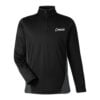 CoolWick CoolWick Colorblock Quarter-Zip Bowling Pullover - Black/Dark Charcoal
