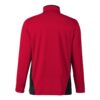 CoolWick Colorblock Quarter-Zip Bowling Pullover back - Red/Black