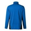 CoolWick Colorblock Quarter-Zip Bowling Pullover back - True Royal/Black