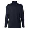 CoolWick Women's Colorblock Quarter-Zip Bowling Pullover back - Dark Navy/Dark Charcoal