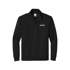 CoolWick Nike Men's Club Fleece Sleeve Swoosh 1/2-Zip Bowling Pullover - Black