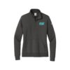 Storm Nike Ladies Club Fleece Sleeve Swoosh 1/2-Zip Pullover, Anthracite