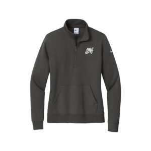 Swag Nike Ladies Club Fleece Sleeve Swoosh 1/2-Zip Pullover, Anthracite