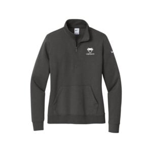 Motiv Venom Nike Ladies Club Fleece Sleeve Swoosh 1/2-Zip Pullover, Anthracite