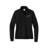 Columbia 300 Nike Ladies Club Fleece Sleeve Swoosh 1/2-Zip Pullover, Black