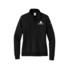 Ebonite Nike Ladies Club Fleece Sleeve Swoosh 1/2-Zip Pullover, Black