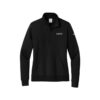 Epic Nike Ladies Club Fleece Sleeve Swoosh 1/2-Zip Pullover, Black