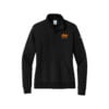 Motiv Nike Ladies Club Fleece Sleeve Swoosh 1/2-Zip Pullover, Black