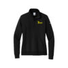 Track Nike Ladies Club Fleece Sleeve Swoosh 1/2-Zip Pullover, Black